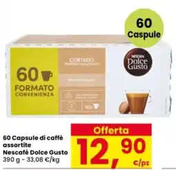 Interspar 60 Capsule di caffè assortite Nescafé Dolce Gusto offerta