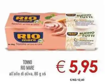 Conad Rio Mare Tonno All'Olio Di Oliva 80g x 6 offerta