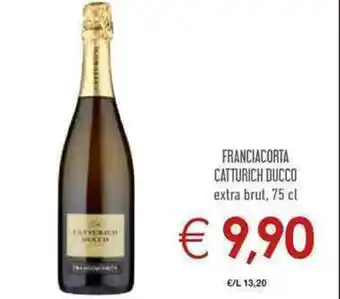 Conad Catturich Ducco Franciacorta extra brut 75 cl offerta