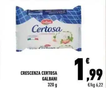 Conad Galbani Crescenza Certosa 320g offerta