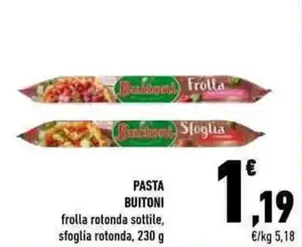 Conad Buitoni Pasta Frolla Rotonda Sottile, Sfoglia Rotonda 230g offerta