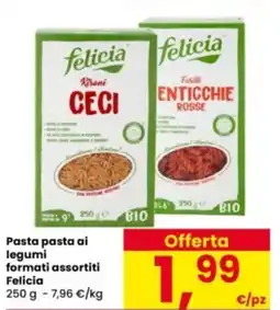 Interspar Pasta pasta ai legumi formati assortiti Felicia offerta