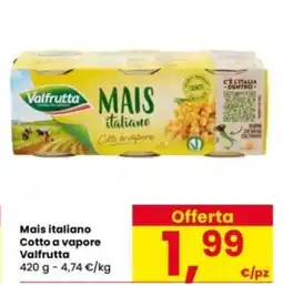 Interspar Mais italiano Cotto a vapore Valfrutta offerta