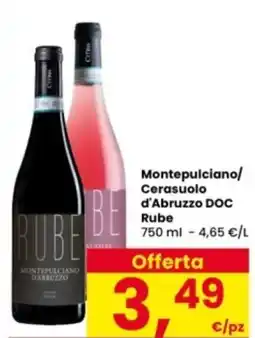 Interspar Montepulciano/ Cerasuolo d'Abruzzo DOC Rube offerta