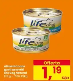 Interspar Alimento cane gusti assortiti Life Dog Natural offerta
