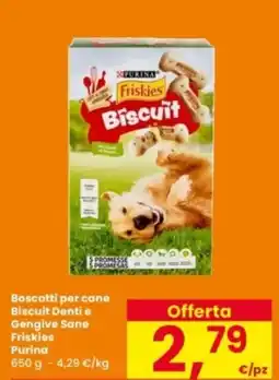 Interspar Boscotti per cane Biscuit Denti e Gengive Sane Friskies Purina offerta