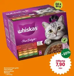 Interspar Bocconcini per gatto Pure Delight gusti assortiti Whiskas offerta
