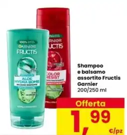 Interspar Shampoo e balsamo assortito Fructis Garnier offerta