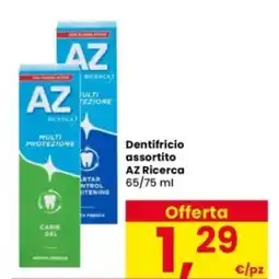 Interspar Dentifricio assortito AZ Ricerca offerta