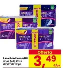 Interspar Assorbenti assortiti Lines Seta Ultra offerta