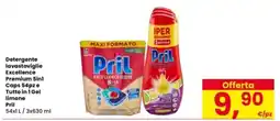 Interspar Detergente lavastoviglie Excellence Premium 5in1 Caps 54pz e Tutto in 1 Gel limone Pril offerta