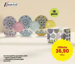 Interspar Servizio piatti in porcellana Afrik offerta