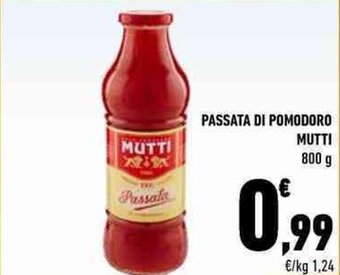 Conad Mutti Passata Di Pomodoro 800 g offerta