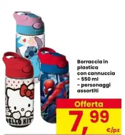 Interspar Borraccia in plastica con cannuccia offerta