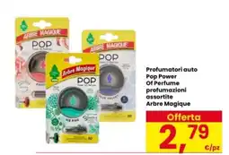 Interspar Profumatori auto Pop Power Of Perfume profumazioni assortite Arbre Magique offerta