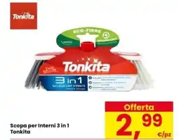 Interspar Scopa per Interni 3 in 1 Tonkita offerta