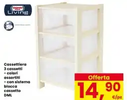 Interspar Cassettiera 3 cassetti offerta