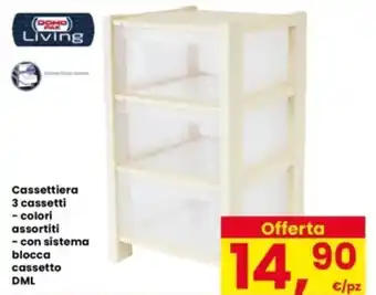 Interspar Cassettiera 3 cassetti offerta