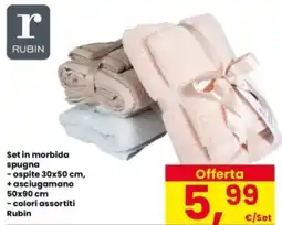 Interspar Set in morbida spugna Rubin offerta