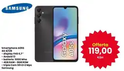 Interspar Smartphone A05S 4G 4/128 Samsung offerta