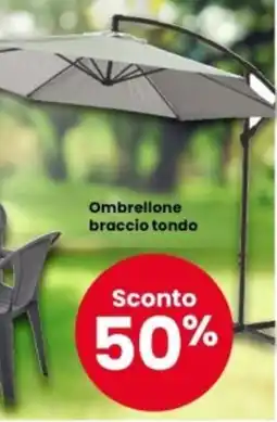Interspar Ombrellone braccio tondo offerta