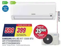 Trony SAMSUNG MALIBU KIT 12000 BTU AR12TXHQBWKNEU + AR12TXHQBWKXEU offerta