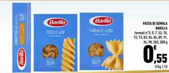 Conad Barilla Pasta Di Semola 500g offerta