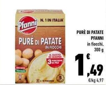 Conad Pfanni Purè di Patate in Fiocchi 300 g offerta