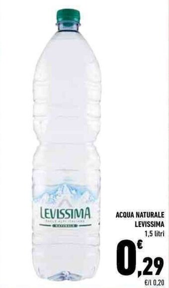 Conad Levissima Acqua Naturale 1,5 litri offerta