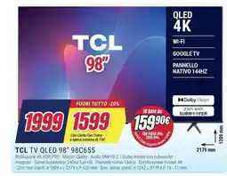 Trony TCL TV QLED 98" 98C655 offerta