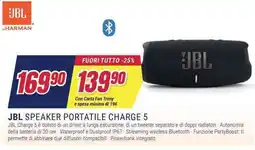 Trony JBL SPEAKER PORTATILE CHARGE 5 offerta