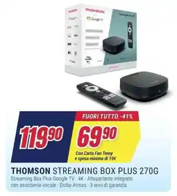 Trony THOMSON STREAMING BOX PLUS 270G offerta
