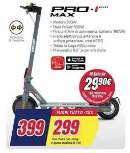 Trony DUCATI PRO-1 EVO MAX offerta