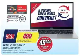 Trony ACER ASPIRE GO 15 AG15-42P-R6KD offerta