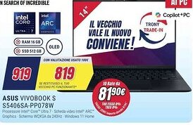 Trony ASUS VIVOBOOK S S5406SA-PP078W offerta