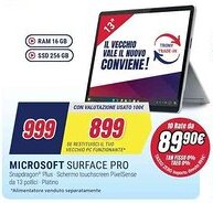 Trony Microsoft surface pro offerta