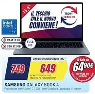 Trony SAMSUNG GALAXY BOOK 4 offerta