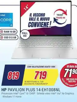 Trony HP PAVILION PLUS 14-EH1008NL offerta