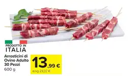 Carrefour Market Arrosticini di Ovino Adulto 30 Pezzi offerta