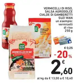 Conad Vermicelli di riso, Salsa agrodolce, Cialde di gamberetti SUZI WAN offerta