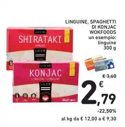 Conad LINGUINE, SPAGHETTI DI KONJAC WOKFOODS offerta