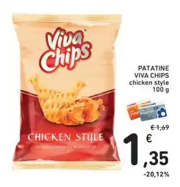 Conad PATATINE VIVA CHIPS chicken style offerta
