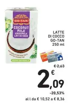 Conad LATTE DI COCCO GO-TAN 250 ml offerta