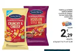 Conad TORTILLA STRIPS SANTA MARIA offerta