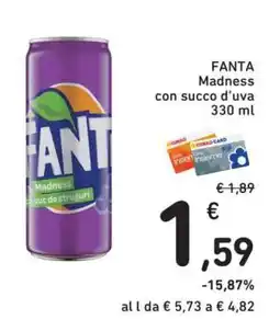Conad FANTA Madness con succo d’uva offerta