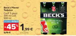 Carrefour Beck’s Pilsner Tedesca offerta
