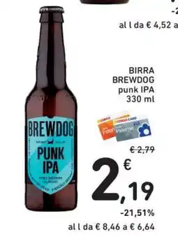 Conad BIRRA BREWDOG punk IPA 330 ml offerta