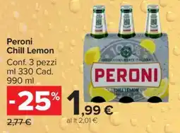 Carrefour Peroni Chill Lemon offerta