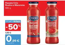 Carrefour Passata Cirio Rustica o Maremma offerta
