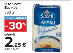 Carrefour Riso Scotti Basmati offerta